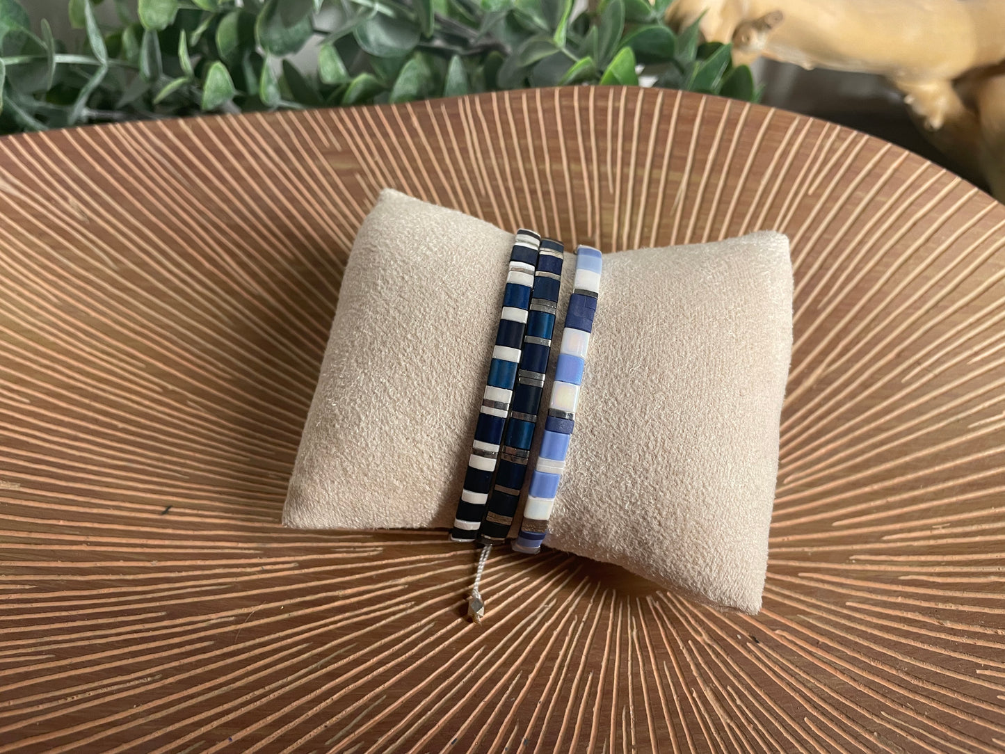 Bracelet Tila bleu glacier