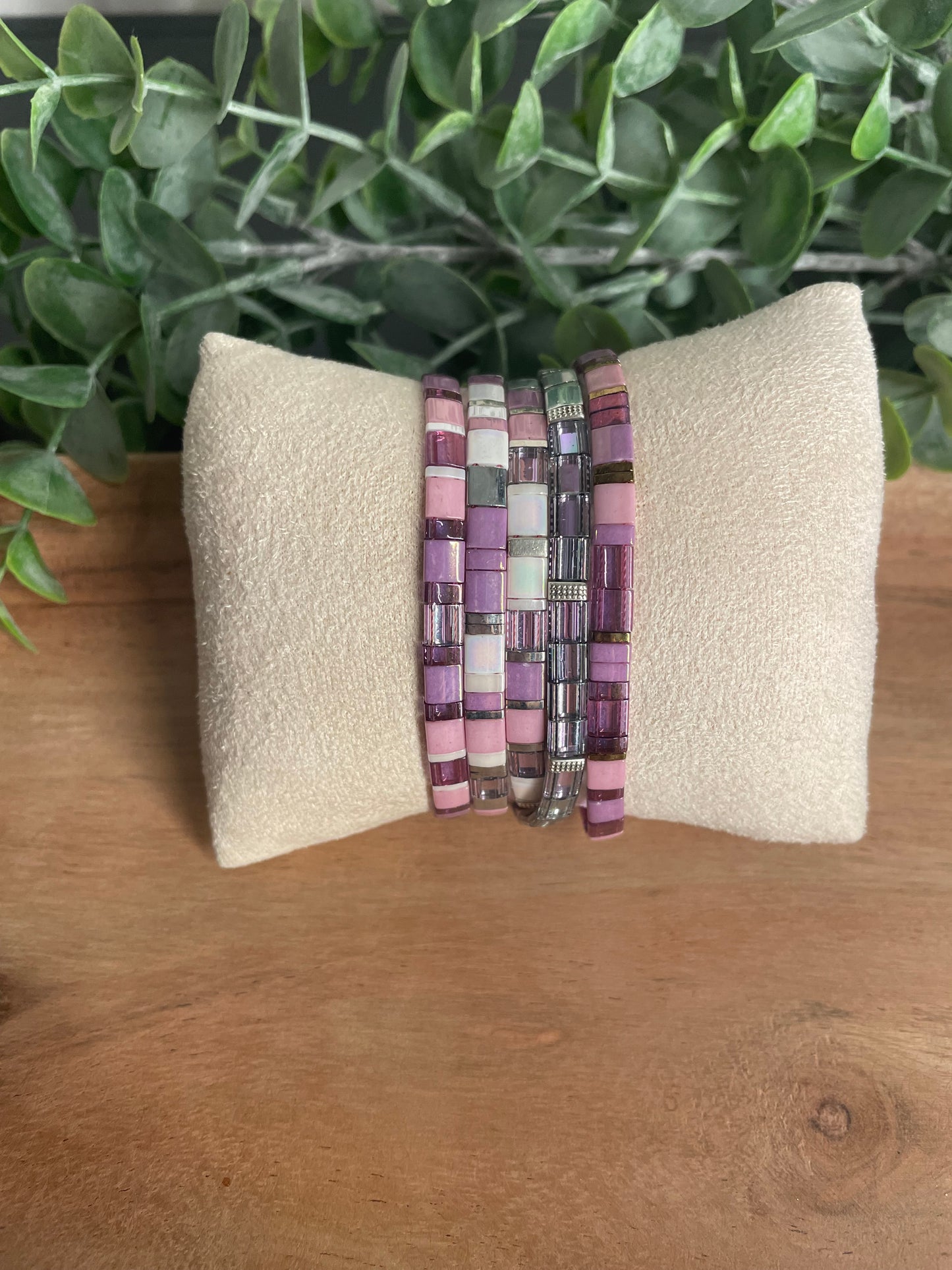 Bracelet Tila rose n°3