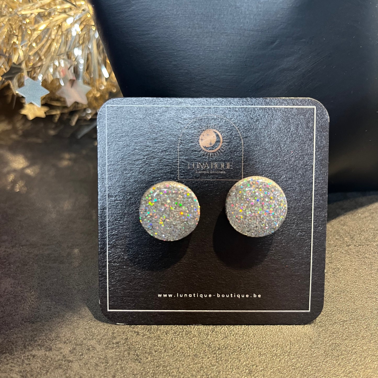 Puces de Noël argentées