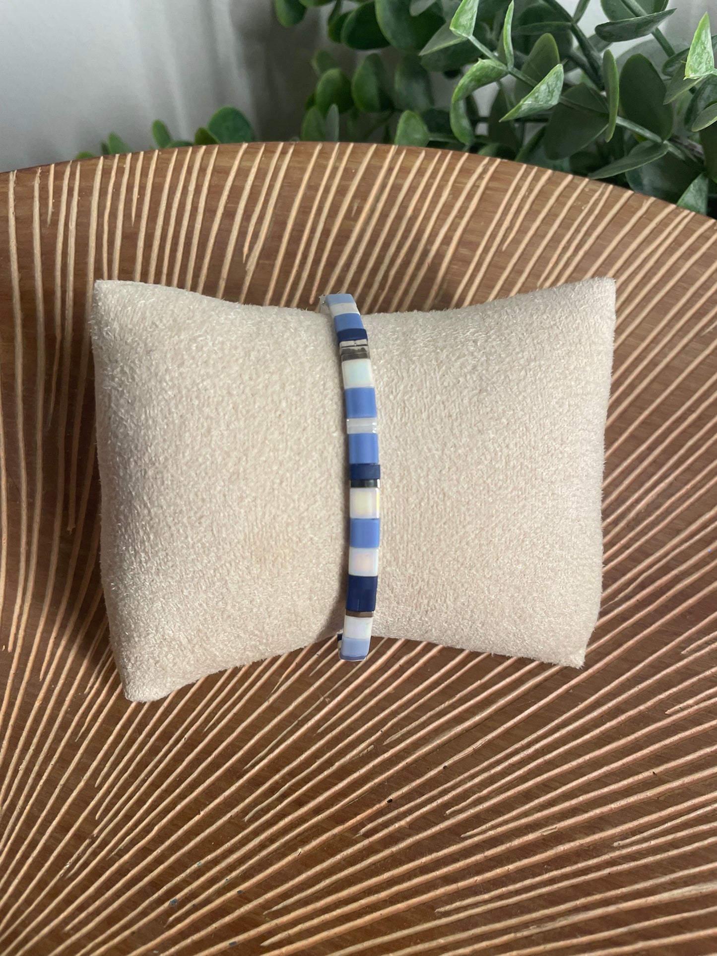 Bracelet Tila bleu glacier