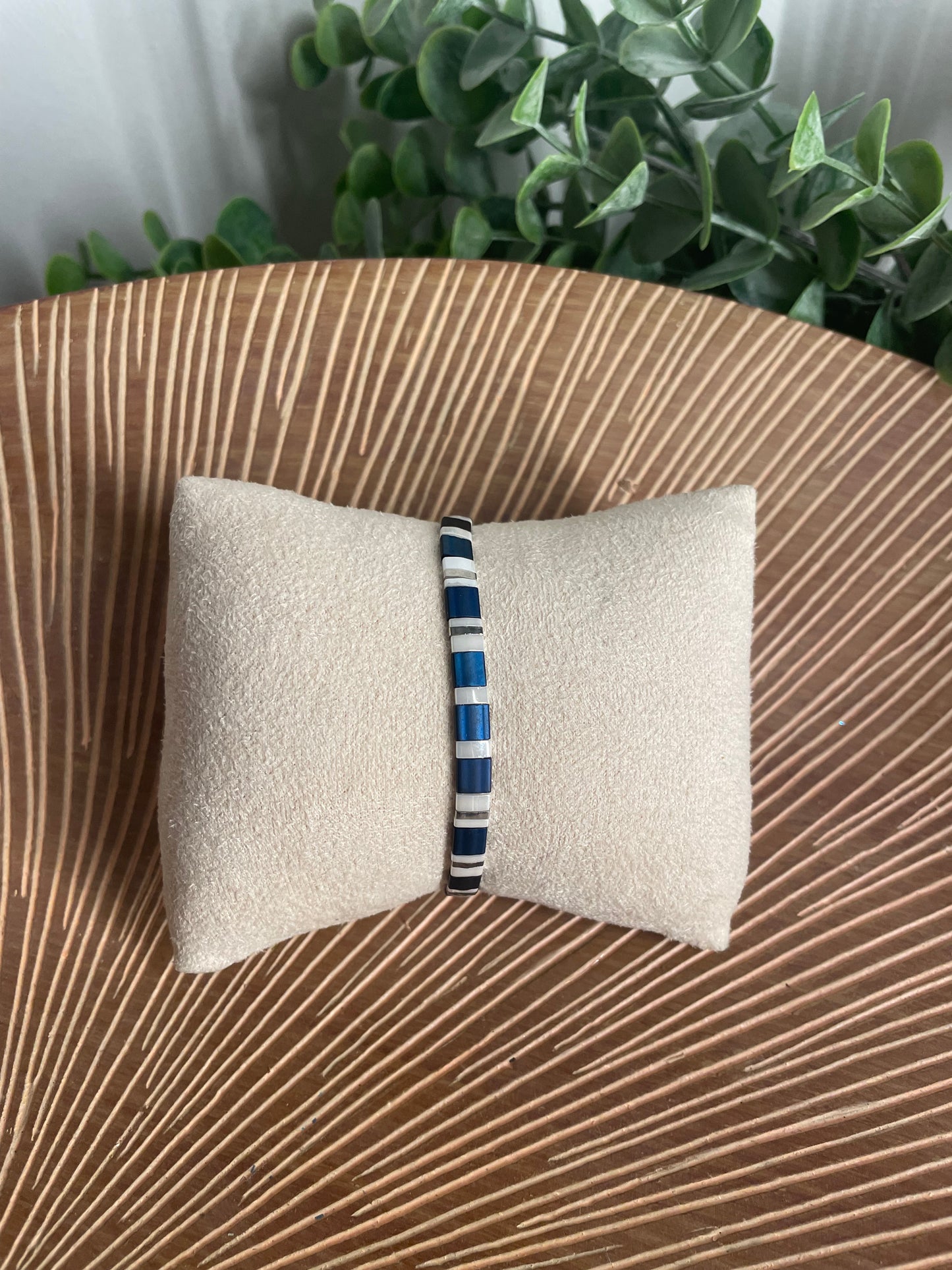 Bracelet Tila, bleu nacré