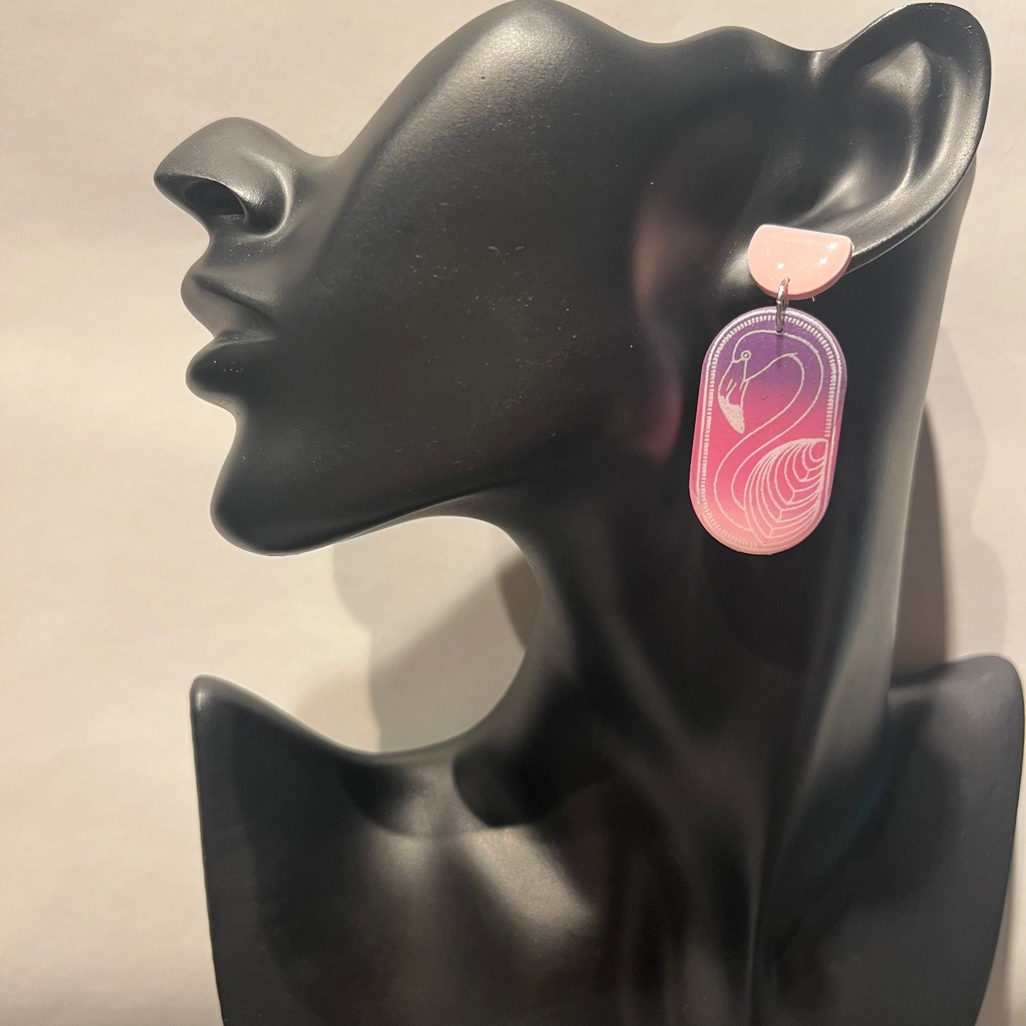 "Flamant rose", blanc