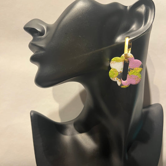 "Marbre parme, vert olive et noir", n°1